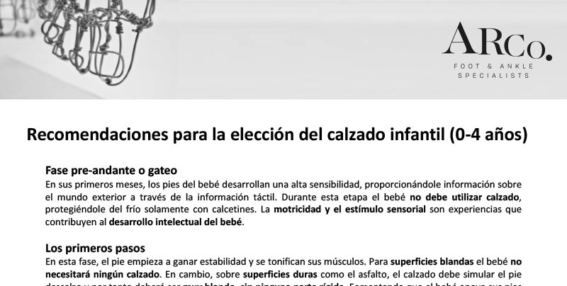 Recomanacions per triar el calçat infantil
